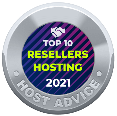 HostAdvice top 10 resellers Award for Zircon Host